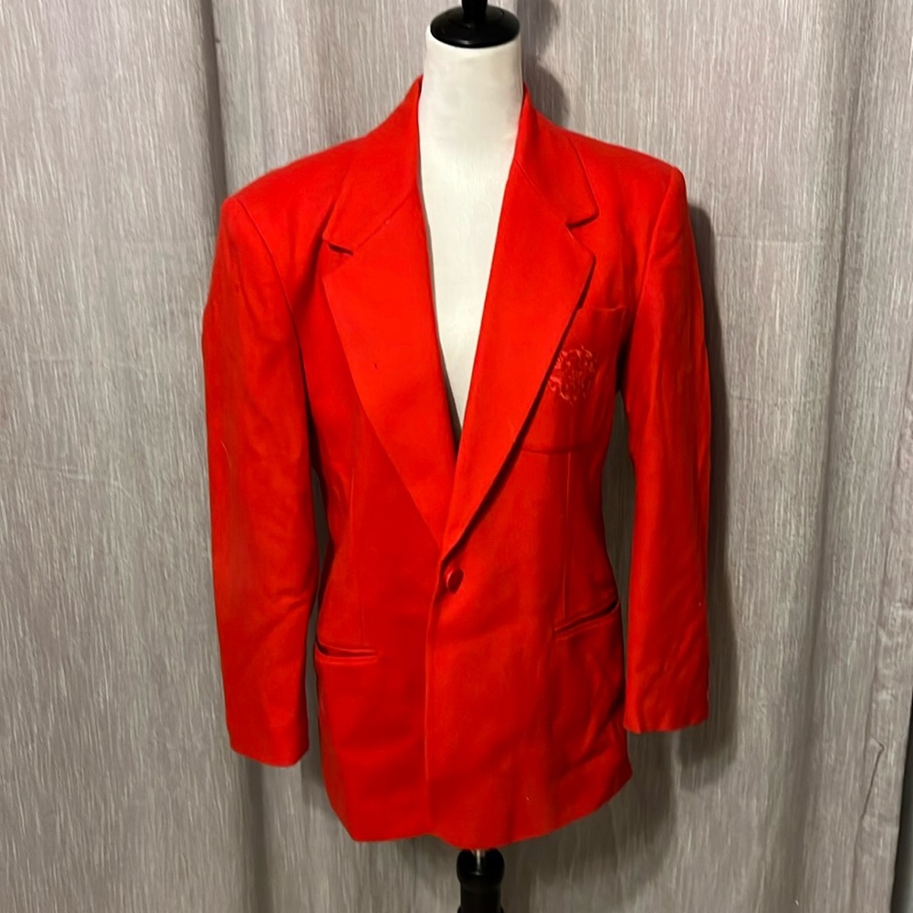Vintage Red wool blazer